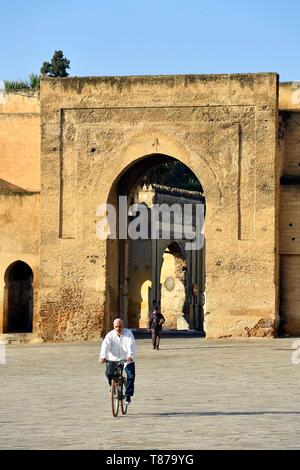 Marokko, Mittlerer Atlas, Fes, Kaiserstadt, Fès, Medina als Weltkulturerbe von der UNESCO, Bab Mahrouk (Mahrouq) eine der 14 Tor der alten Stadt Stockfoto