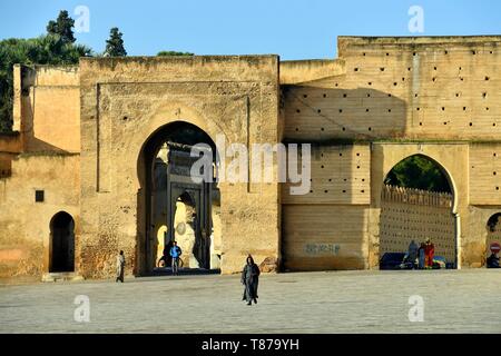 Marokko, Mittlerer Atlas, Fes, Kaiserstadt, Fès, Medina als Weltkulturerbe von der UNESCO, Bab Mahrouk (Mahrouq) eine der 14 Tor der alten Stadt Stockfoto