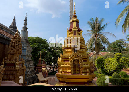 Wat Preah Prom Rath Tempel, Siem Reap, Kambodscha Stockfoto