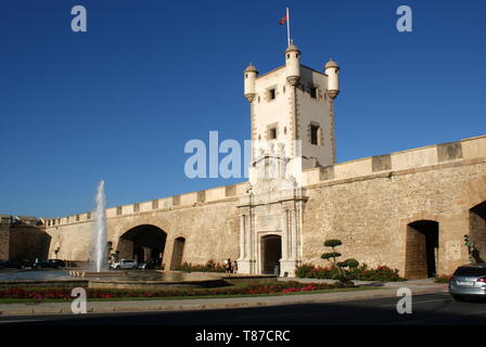 Las Puertas de Tierra, Cadiz city Gates, Cadiz, Andalusien, Spanien Stockfoto