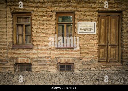 Georgien, Gori, ehemaligen Elternhaus des sowjetischen Diktators Josef Stalin, außen Stockfoto