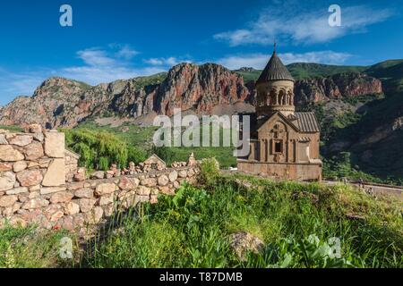 Armenien, Noravank, Kloster Noravank, 12. Jahrhundert, am späten Nachmittag Stockfoto