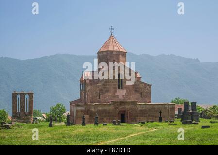 Armenien, Debed Canyon, Odzun, St. Astvatsatsin Kirche, 5. Jahrhundert, die legendäre Begräbnisstätte für die Windeln des Kindes Jesus Christus, außen Stockfoto