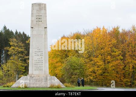 Frankreich, Maas, Argonne region, Esnes en Argone, der Cote 304 Kriegerdenkmal 1934 eingeweiht Stockfoto