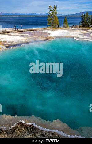 Usa, Wyoming, Yellowstone National Park, West Thumb Geyser Basin Stockfoto