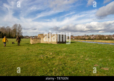 WWII Luftschutzbunker Stockfoto