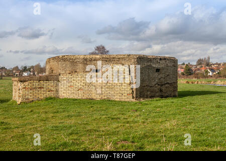 WWII Luftschutzbunker Stockfoto