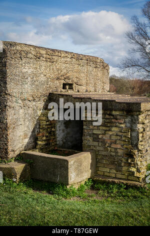 WWII Luftschutzbunker Stockfoto