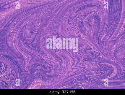 Abstrakte flüssige Textur oder Hintergrund mit mehreren Farben gemischt. Stockfoto