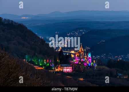 Schloss Drachenburg in Königswinter. Stockfoto