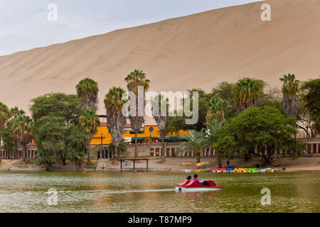 Huacachina Oasis in Peru Stockfoto