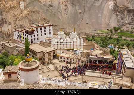 Lamayuru gompa tibetisch-buddhistischen Kloster in Ladakh, Indien Stockfoto