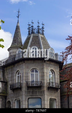 Haus aus Granit in Aberdeen, Schottland Stockfoto