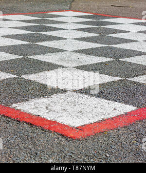 Schach im Freien in einem Park Aberdeen, Schottland Stockfoto