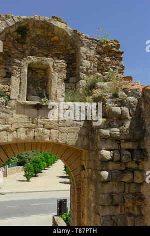 Landschaft Von Peratallada, Costa Brava Stockfoto