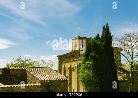 Landschaft von Pals, Costa Brava, Spanien Stockfoto