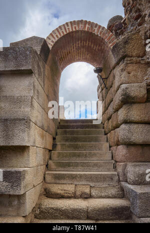 Antike Römische Theater in Mérida, Badajoz Provinz in Spanien. Stockfoto