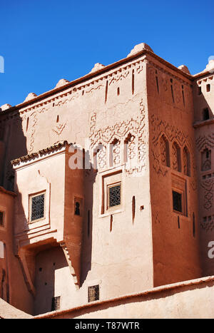 Kasbah, traditionelles saharisches Berbergebäude, Marokko Stockfoto