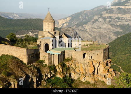 Tatev Kloster ist ein 9. Es ist eines der ältesten und berühmtesten Klosteranlagen in Armenien. Stockfoto