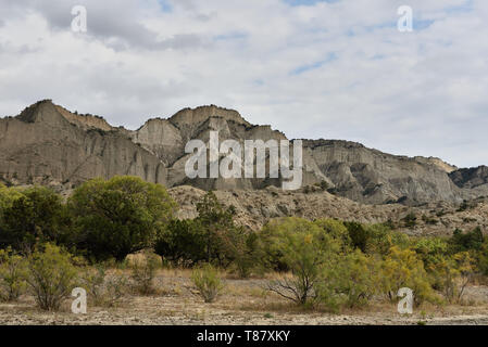 Nationalpark Vashlovani die trockensten Wüsten in Georgien. Panoramablick auf Berge und Schluchten in kachetien Georgien. Stockfoto