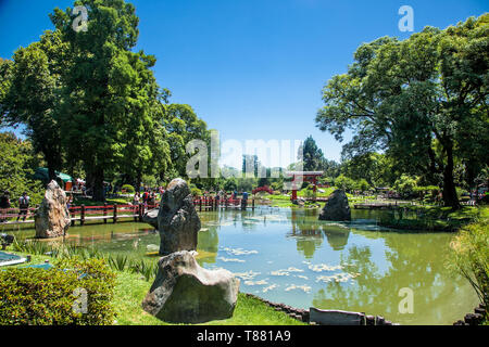 Die Buenos Aires Japanische Gärten (Jardin Japones de Buenos Aires) sind ein öffentlicher Raum in Buenos Aires. Argentinien, Stockfoto
