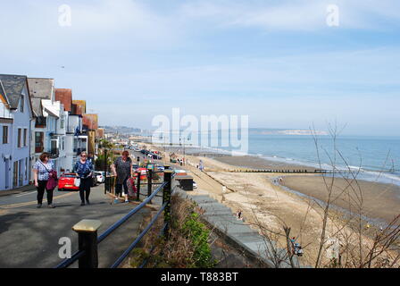 Shanklin Strandpromenade, Isle of Wight, Großbritannien Stockfoto