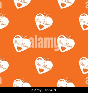 Mutter Muster Vector Orange Stock Vektor