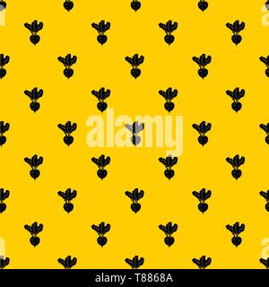 Frische rote Beete Muster Vektor Stock Vektor