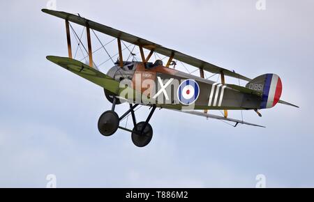 1918 Sopwith Camel (Reproduktion) durchführen bei shuttleworth Saison Premiere am 5. Mai 2019 Stockfoto