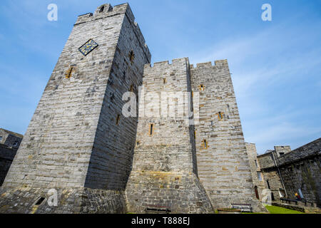 Halten von Castle Rushen, Castletown, von der Insel Man Stockfoto