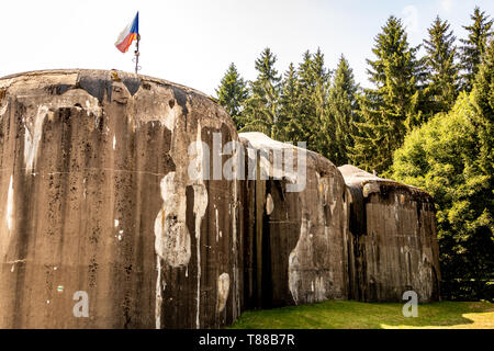 Grenze Festungen aus dem Zweiten Weltkrieg in der Tschechischen Republik Stockfoto