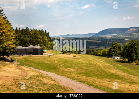 Grenze Festungen aus dem Zweiten Weltkrieg in der Tschechischen Republik Stockfoto