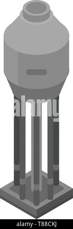 Raffinerieanlagen tank Symbol, isometrische Stil Stock Vektor