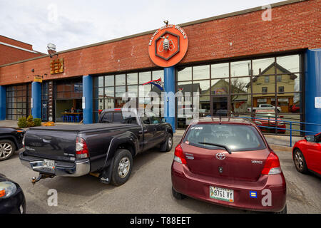 Maine Mead arbeitet auf der Washington Avenue in Porland Maine ICH Vereinigten Staaten USA Stockfoto