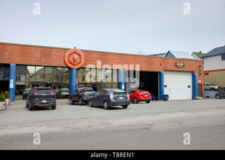 Maine Mead arbeitet auf der Washington Avenue in Porland Maine ICH Vereinigten Staaten USA Stockfoto