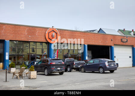 Maine Mead arbeitet auf der Washington Avenue in Porland Maine ICH Vereinigten Staaten USA Stockfoto