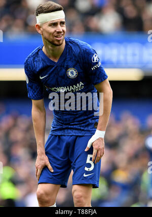 Jorginho von Chelsea - Chelsea v Watford, Premier League, Stamford Bridge, London, 5. Mai 2019 Editorial nur verwenden - DataCo Einschränkungen Stockfoto