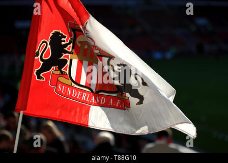 Eine allgemeine Ansicht eines Sunderland Flagge während der Sky Bet League Play-off, Halbfinale, Hinspiel im Stadion des Lichts, Sunderland. Stockfoto