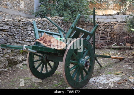 Alte hand Warenkorb Stockfoto