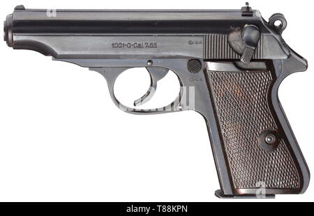 Handfeuerwaffen, Pistolen, Walther PP Pistole, Kaliber 7,65 mm, Additional-Rights - Clearance-Info - Not-Available Stockfoto