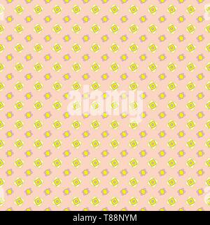 Nahtlose abstrakte Pastell-blaue geometrische Formen auf einem rosa Hintergrund für Gewebe, Tapeten, Tischdecken, Drucke und Designs. Die EPS-Datei (Vektor) Stock Vektor