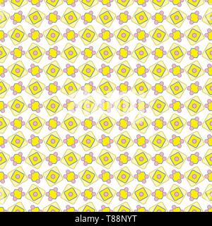 Nahtlose abstrakte Pastell-blaue geometrische Formen auf einem weißen Hintergrund für Stoffe, Tapeten, Tischdecken, Drucke und Designs. Die EPS-Datei (Vektor) h Stock Vektor