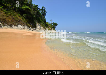 Die meisten wunderschöne, exotische Sitapur Strand auf der Andaman an Neil Insel der Andamanen und Nikobaren Inseln, Indien Stockfoto