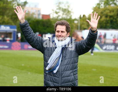 BOREHAMWOOD, Großbritannien - 11. Mai: Head Coach Joe Montemurro von Arsenal während der Frauen Super League Spiel zwischen Arsenal und Manchester City FC Frauen an der Wiese Park Stadium, Langeweile Holz am 11. Mai 2019 in Peterborough, England Credit Aktion Foto Sport Stockfoto