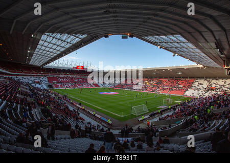 Sunderland, Großbritannien. 11. Mai 2019. Einen allgemeinen Überblick über das Stadion des Lichts während der Sky Bet Liga 1 Play off Halbfinale, Hinspiele Übereinstimmung zwischen Sunderland und Portsmouth im Stadion des Lichts, Sunderland am Samstag, den 11. Mai 2019. (Credit: Mark Fletcher | MI Nachrichten) Stockfoto