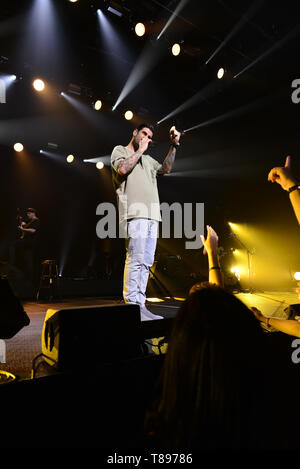 Miami, FL, USA. 10. Mai, 2019. Sänger Melendi führt im Konzert an James L. Knight Center am 10 Mai, 2019 in Miami, Florida. Quelle: MPI 10/Media Punch/Alamy leben Nachrichten Stockfoto