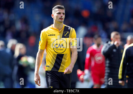 HEERENVEEN, 12-05-2019, Abe Lenstra Stadion, Saison 2018 - 2019, niederländische Eredivisie, NAC defender Menno Koch besiegte nach dem Spiel Heerenveen - NAC. Stockfoto