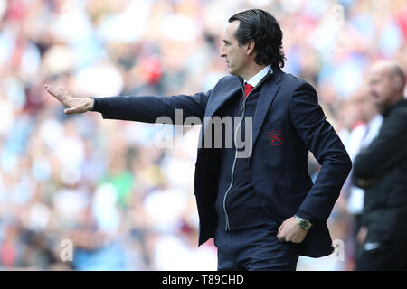 Arsenal manager Unai Emery während der Premier League Match zwischen Burnley und Arsenal im Turf Moor, Burnley am Sonntag, den 12. Mai 2019. (Credit: Mark Fletcher | MI Nachrichten) nur die redaktionelle Nutzung, eine Lizenz für die gewerbliche Nutzung erforderlich. Keine Verwendung in Wetten, Spiele oder einer einzelnen Verein/Liga/player Publikationen. Foto darf nur für Zeitung und/oder Zeitschrift redaktionelle Zwecke verwendet werden. Stockfoto