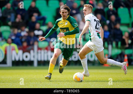 GRONINGEN, 12-05-2019, Stadion Hitachi Kapitalmobilität Stadion, Saison 2018 / 2019, der niederländischen Eredivisie, Fortuna Sittard Spieler Andrija Balic während des Spiels FC Groningen - Fortuna Sittard. Stockfoto