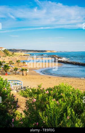 Italien, Sizilien, Scoglitti, kleines Fischerdorf und searesort an der Südküste Stockfoto